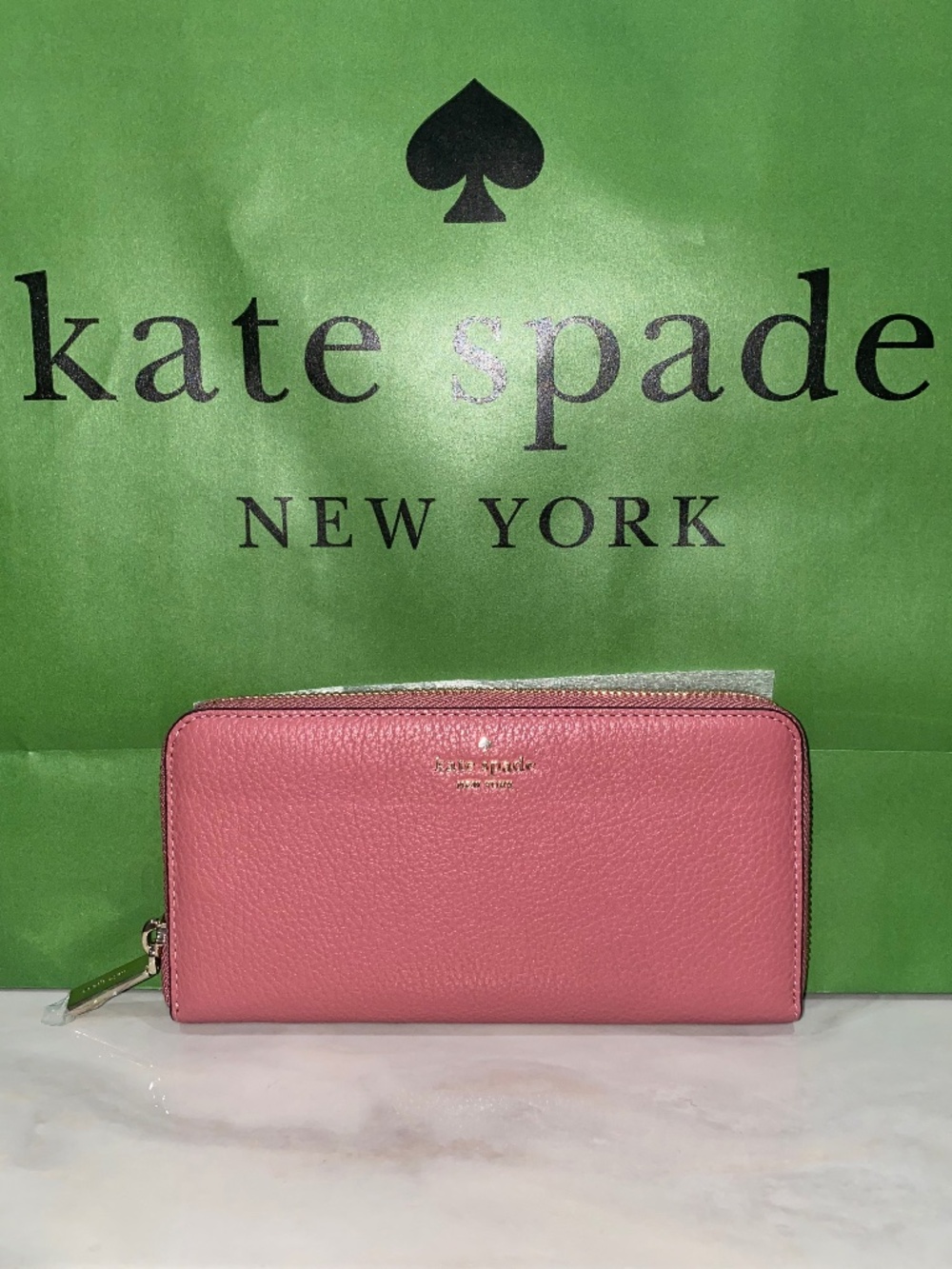Kate Spade pomegranate continental wallet NWT